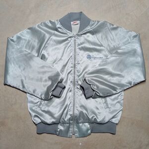 Vintage Southern Bell Telephone Made in USA Satin Employee Jacket - Size Medium